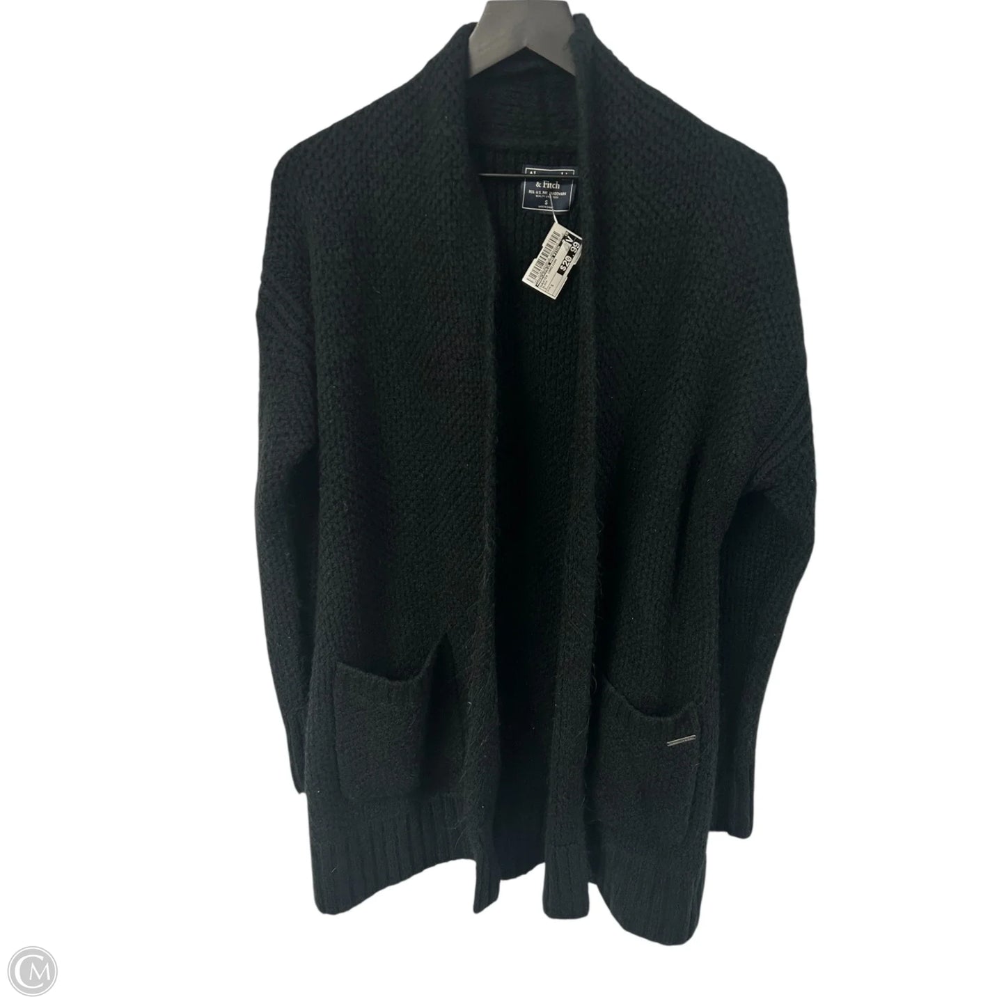 Sweater Cardigan By Abercrombie And Fitch In Black, Size: S