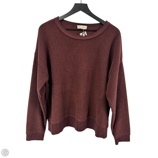 Sweater By New In In Maroon, Size: L