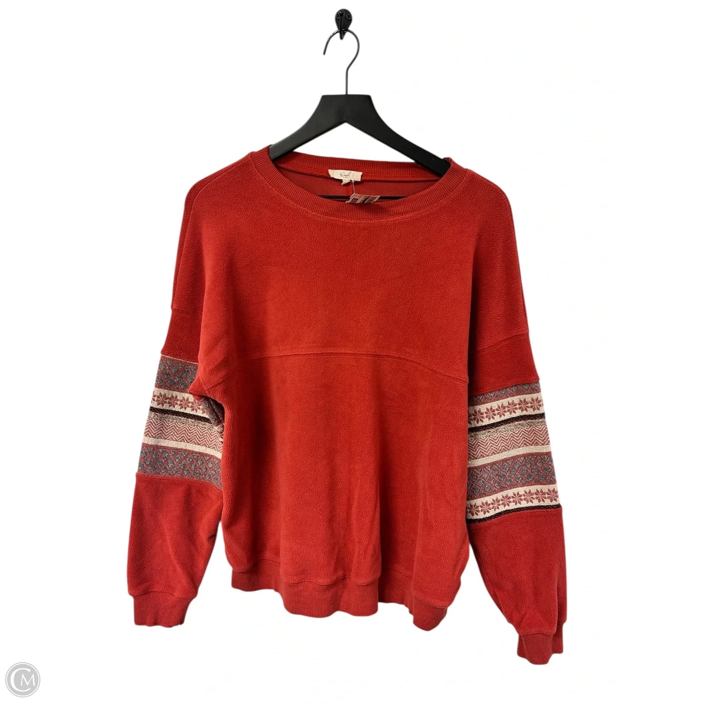 Sweatshirt Crewneck By Easel In Red, Size: S