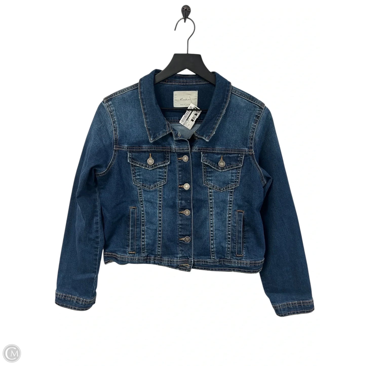 Jacket Denim By Kancan In Blue Denim, Size: M