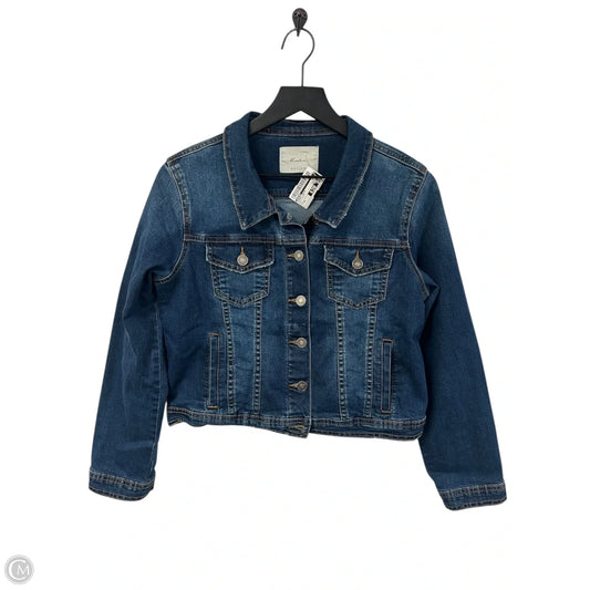 Jacket Denim By Kancan In Blue Denim, Size: M