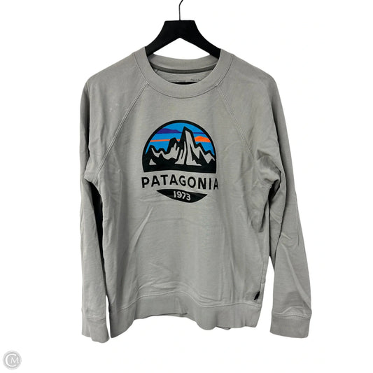 Sweatshirt Crewneck By Patagonia In Grey, Size: S