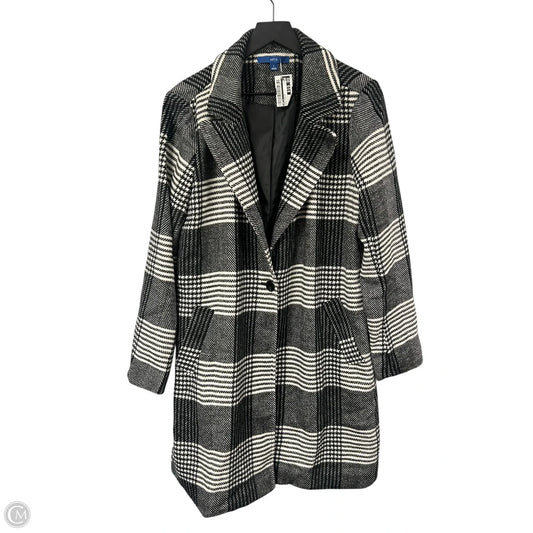 Coat Peacoat By Apt 9 In Black & White, Size: L