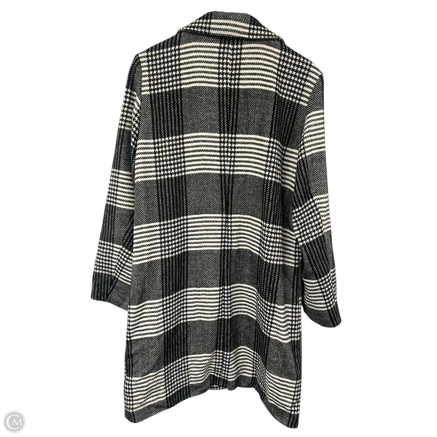 Coat Peacoat By Apt 9 In Black & White, Size: L