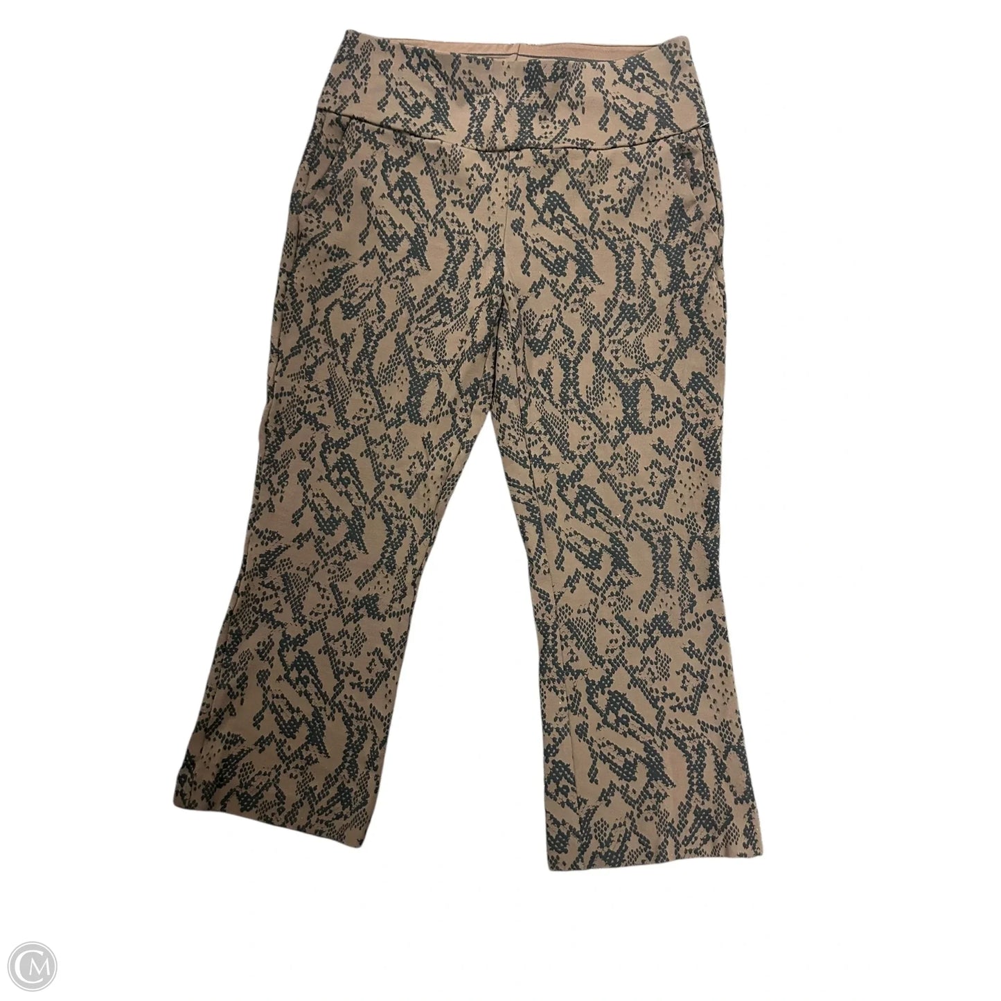 Pants Cropped By Cabi In Brown, Size: M