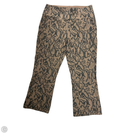 Pants Cropped By Cabi In Brown, Size: M