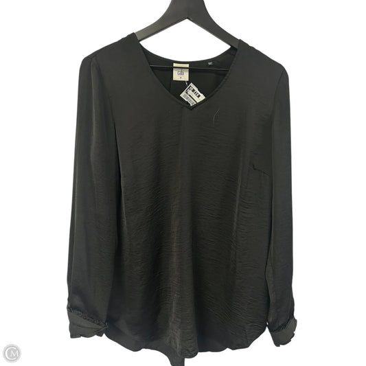 Top Long Sleeve By Cabi In Black, Size: M