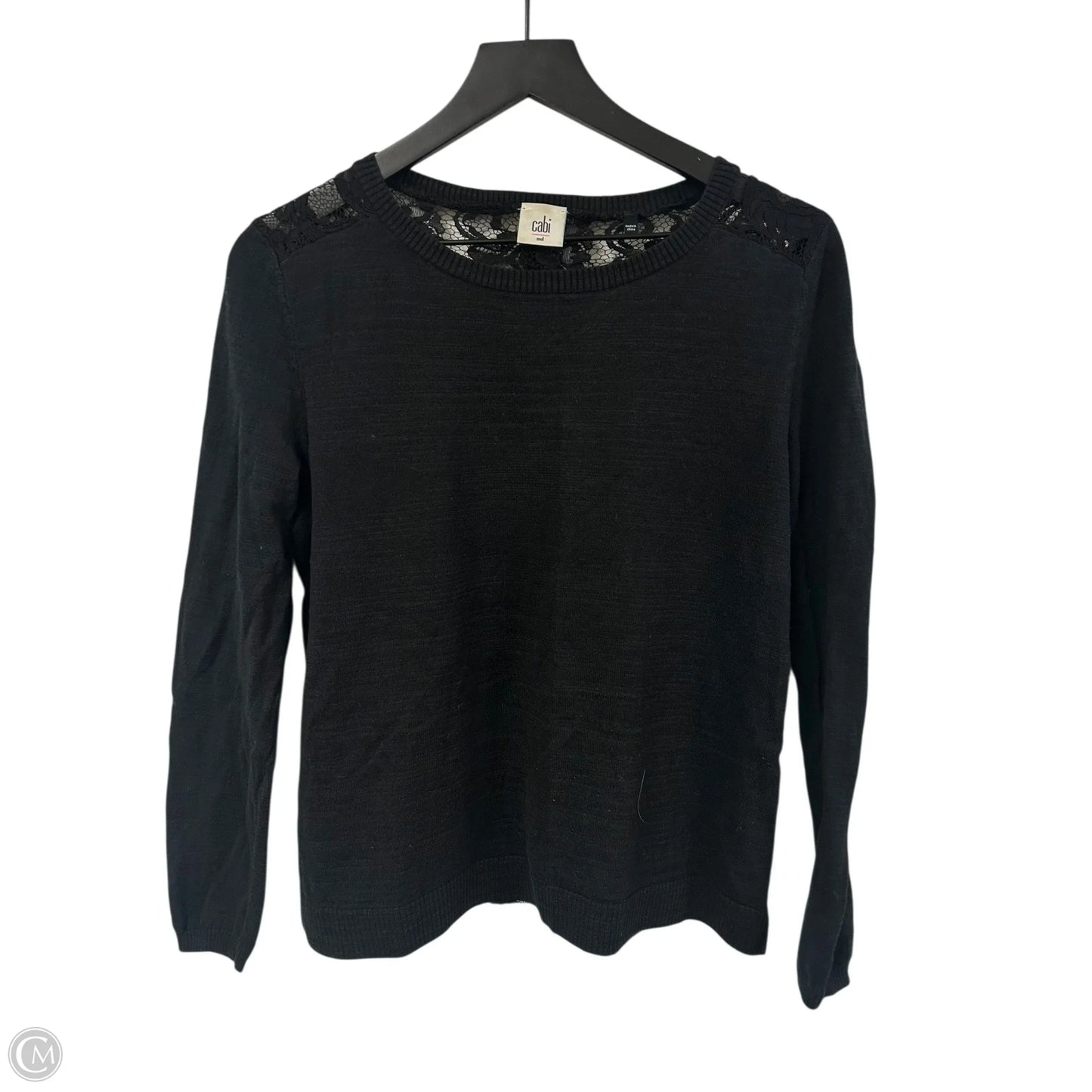 Top Long Sleeve By Cabi In Black, Size: M