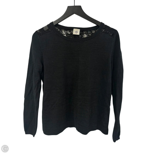 Top Long Sleeve By Cabi In Black, Size: M