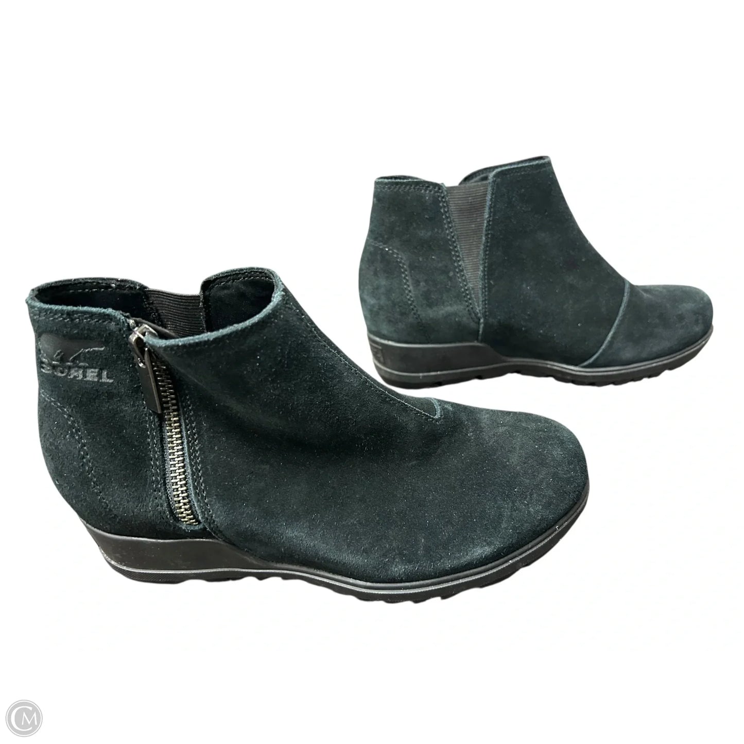 Boots Ankle Heels By Sorel In Black, Size: 7.5