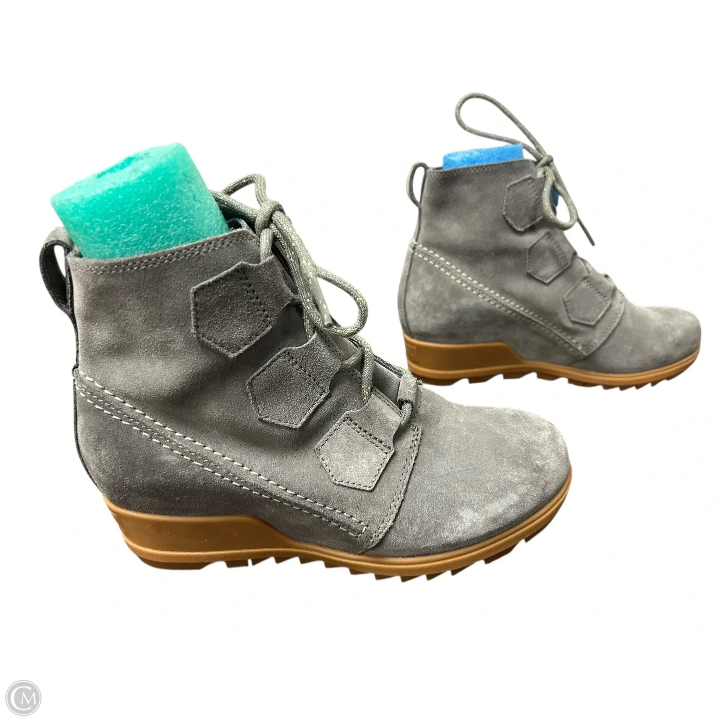 Boots Ankle Heels By Sorel In Grey, Size: 7