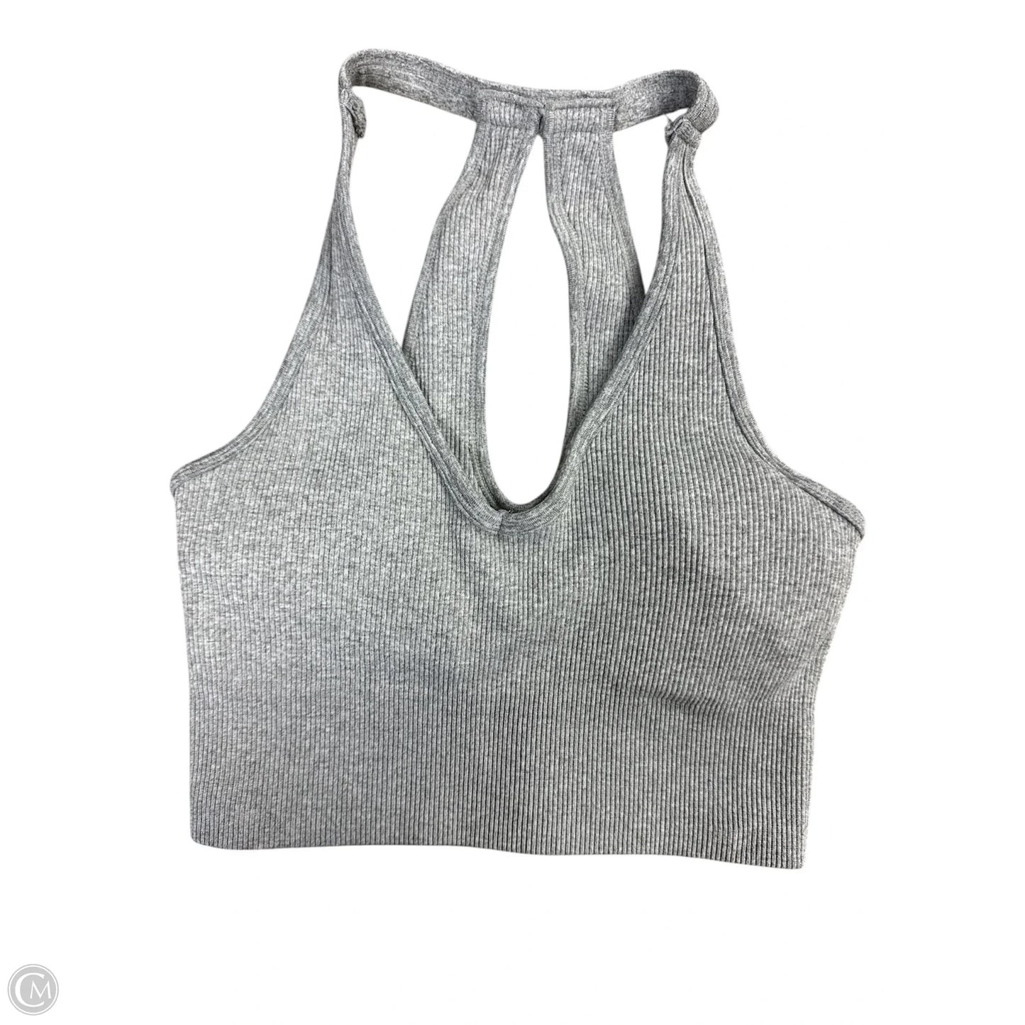 Athletic Bra By Yogalicious In Grey, Size: M