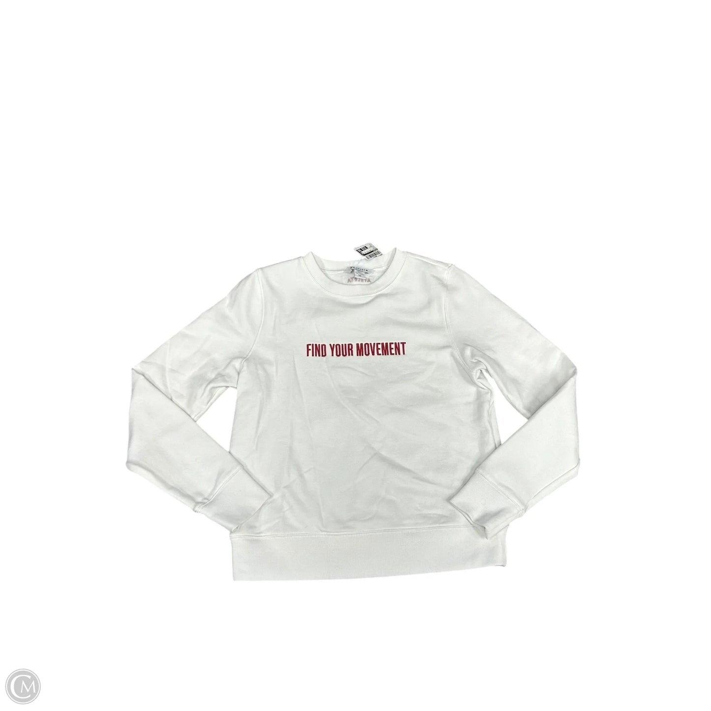 Athletic Sweatshirt Crewneck By Athleta In White, Size: Xs