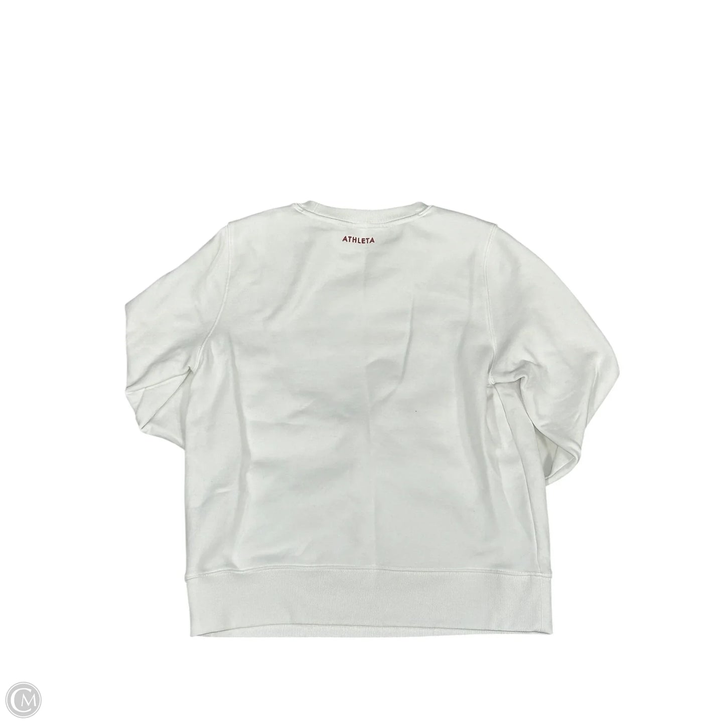 Athletic Sweatshirt Crewneck By Athleta In White, Size: Xs