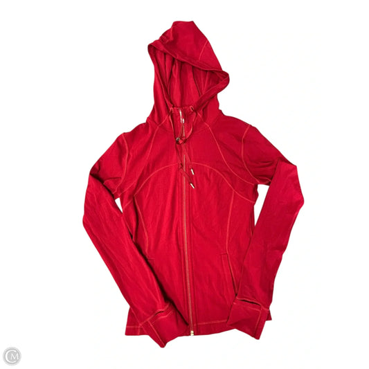 Athletic Jacket By Lululemon In Red, Size: 6