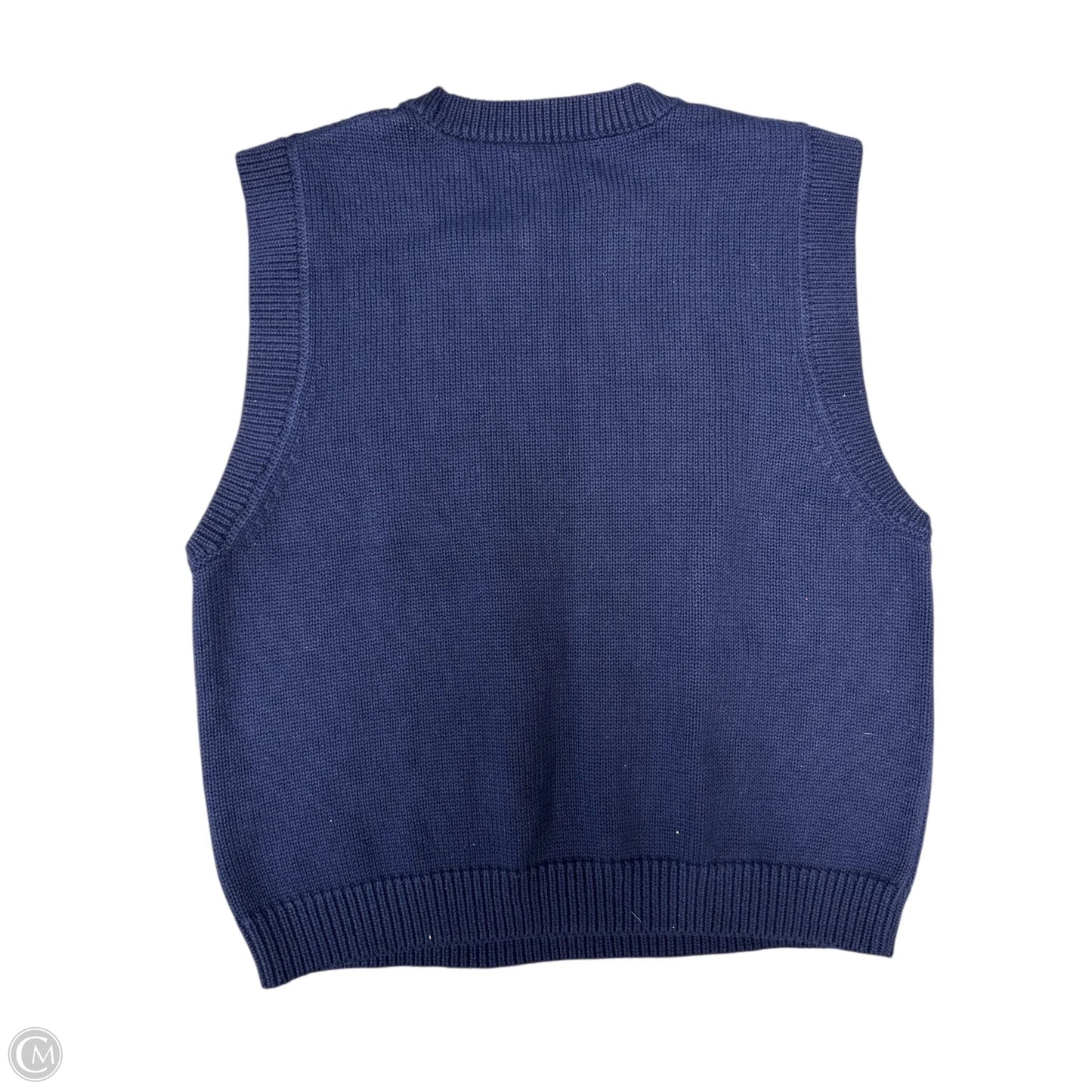 Vest Sweater By Clothes Mentor In Blue, Size: M