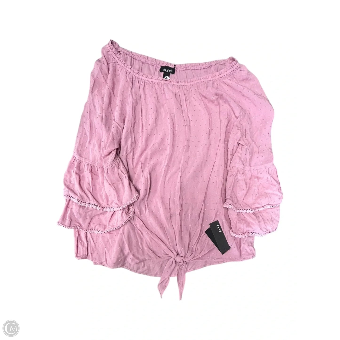 Top Short Sleeve By Alyx In Pink, Size: Xxl
