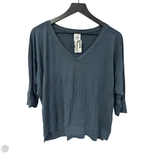 Top Short Sleeve By Cabi In Blue, Size: L