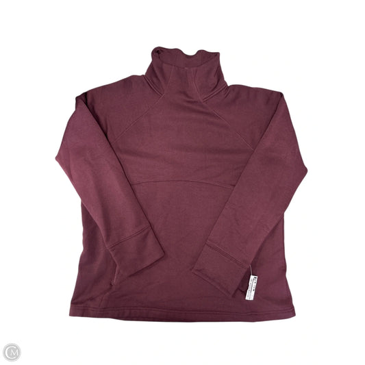 Athletic Sweatshirt Collar By Athleta In Maroon, Size: Xl