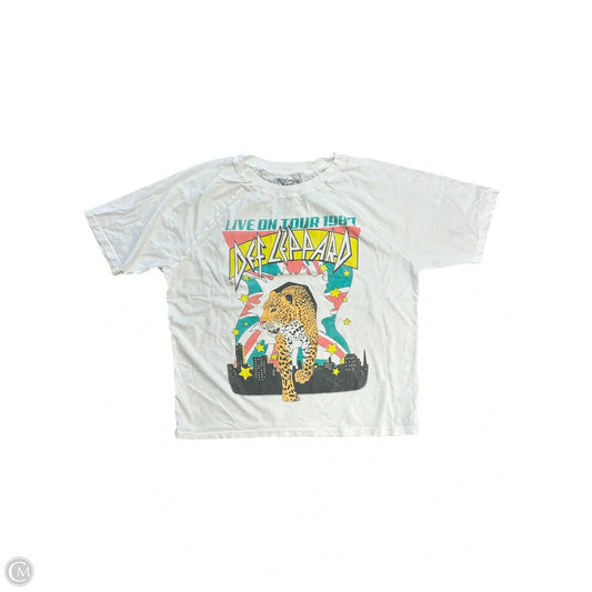 Top Short Sleeve By Cmc In White, Size: Osfm