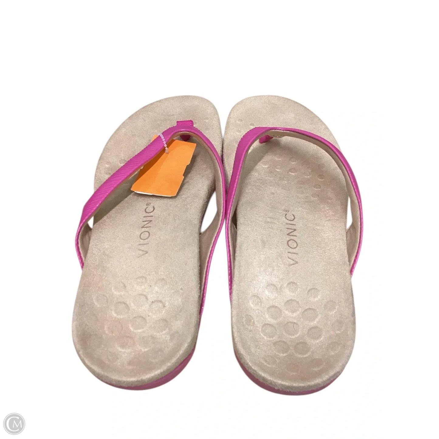 Sandals Flip Flops By Vionic In Pink, Size: 9