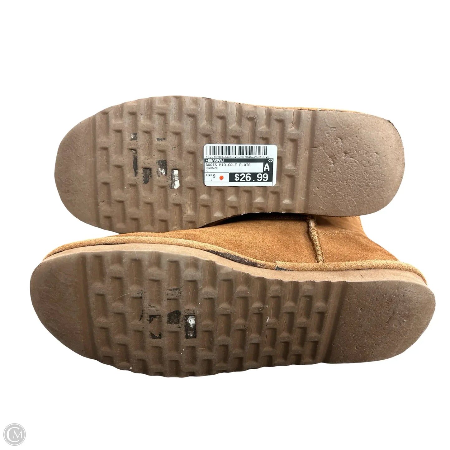 Boots Mid-calf Flats By Bearpaw In Bronze, Size: 9