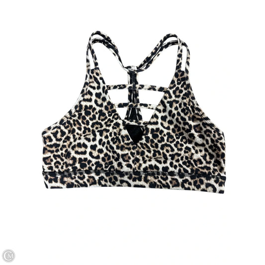 Athletic Bra By Zyia In Leopard Print, Size: M
