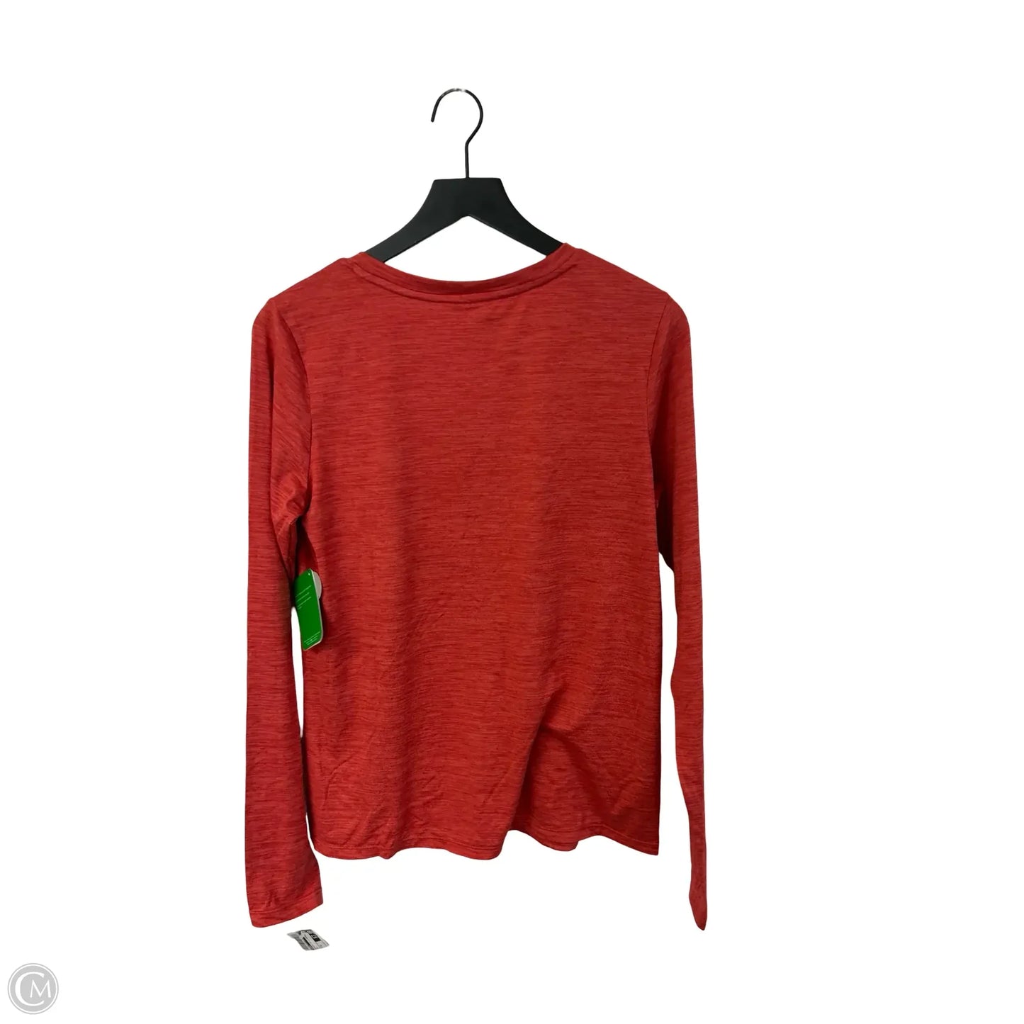 Athletic Top Long Sleeve Crewneck By Reebok In Red, Size: M
