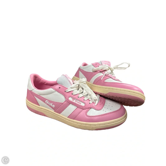 Shoes Sneakers By Gola In Pink & White, Size: 8