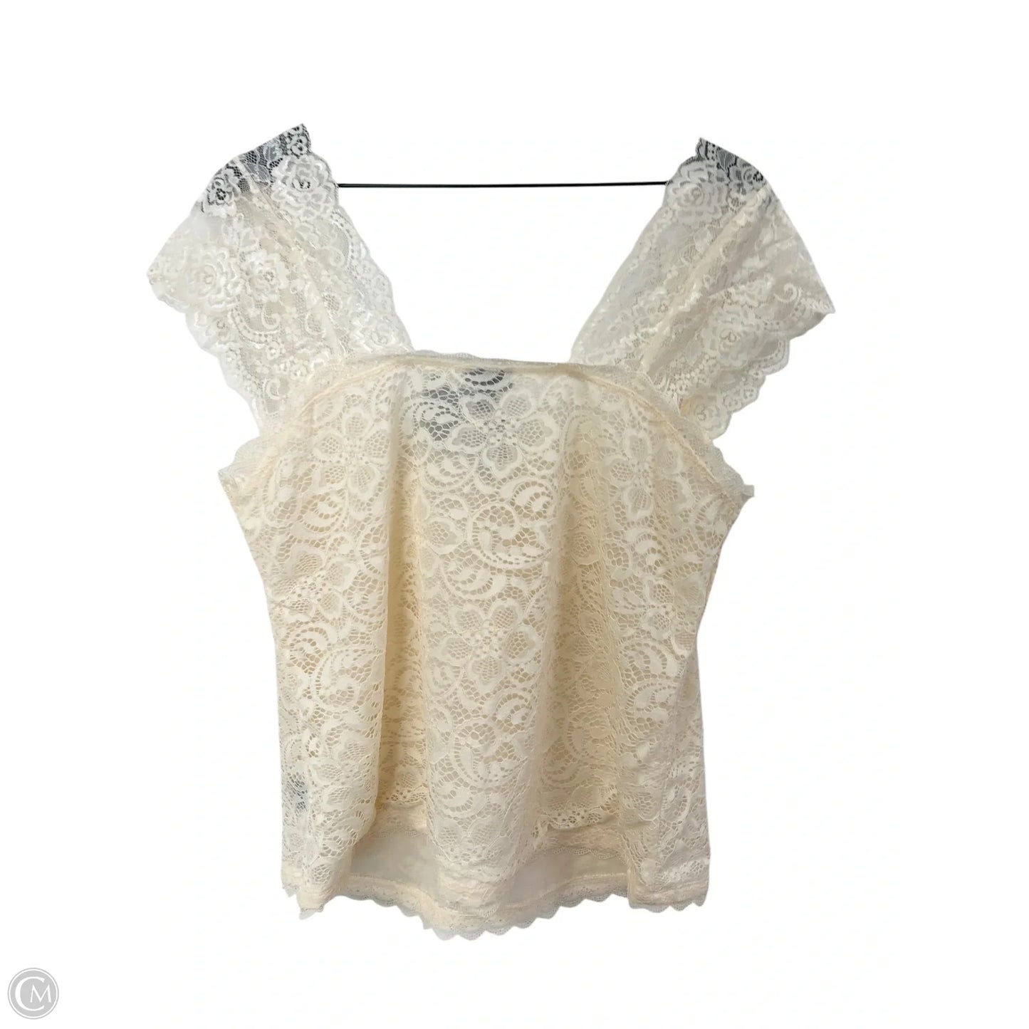 Top Sleeveless By Torrid In Cream, Size: 2x