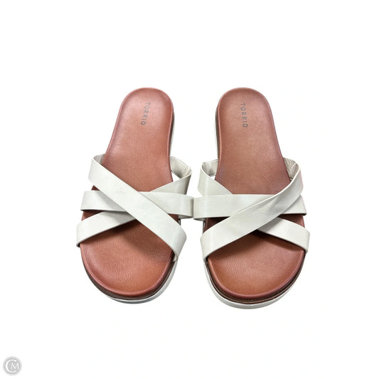 Sandals Flats By Torrid In Brown, Size: 10