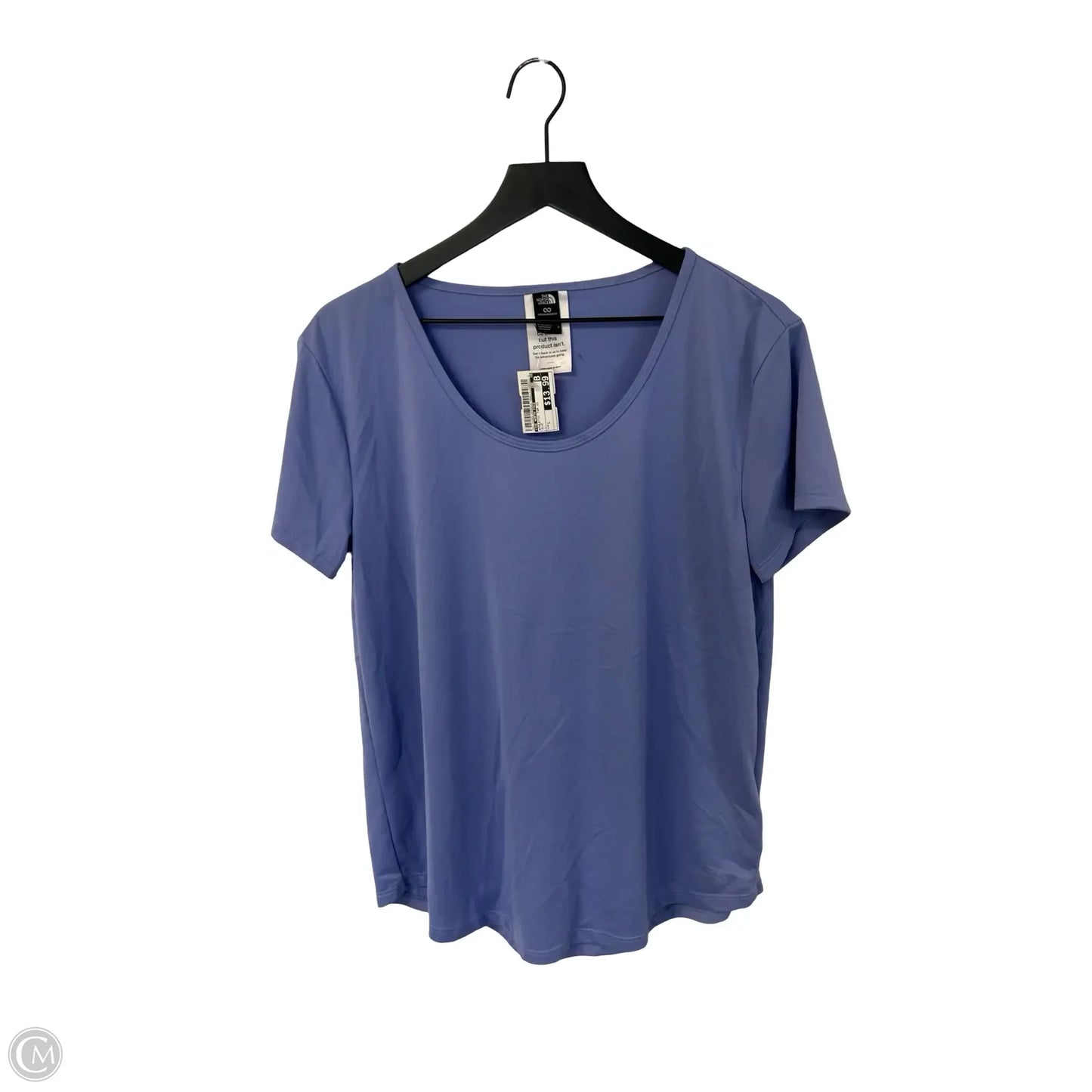 Athletic Top Short Sleeve By The North Face In Blue, Size: L