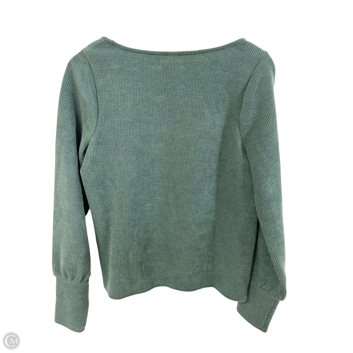 Top Long Sleeve By Madewell In Teal, Size: M