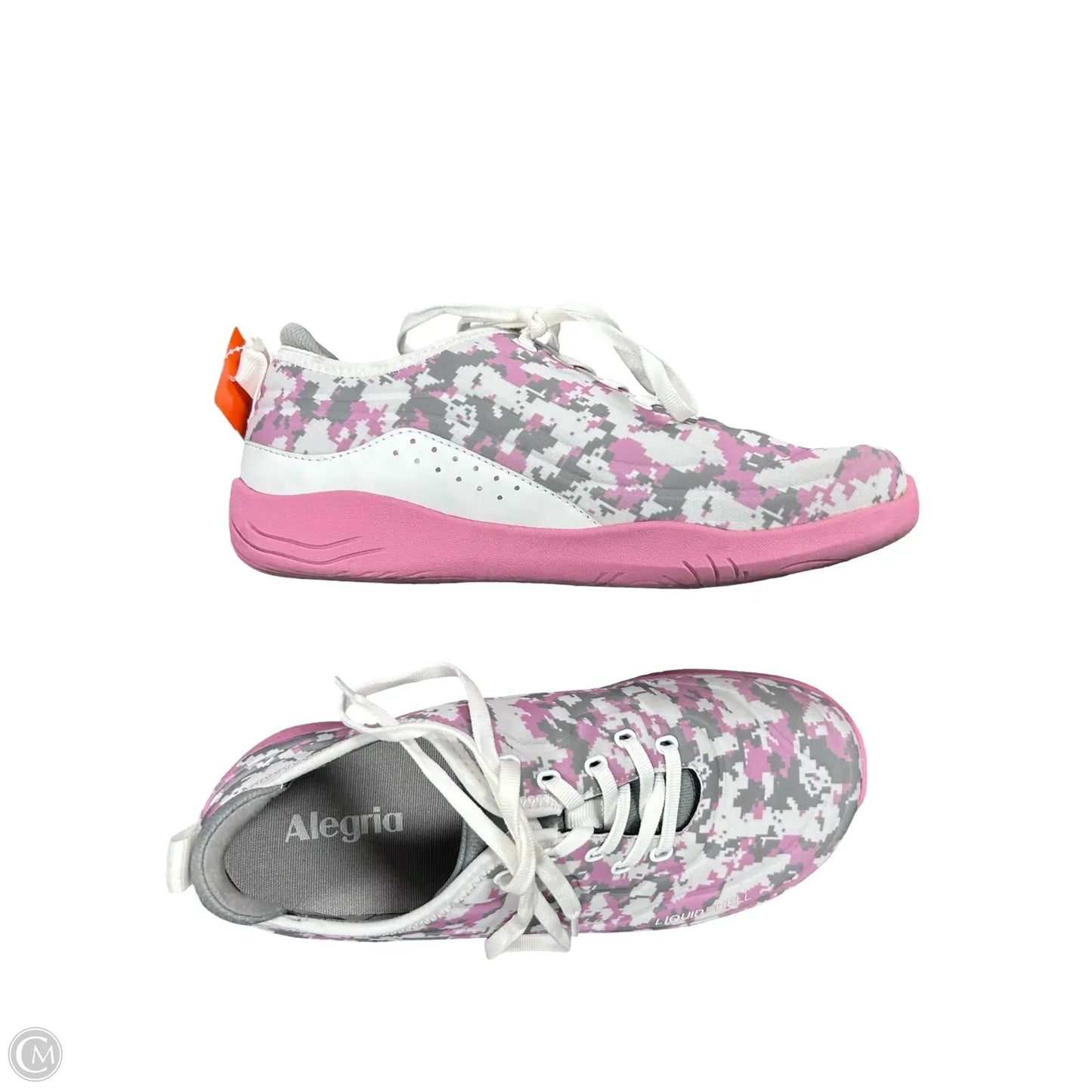 Shoes Athletic By Alegria In Grey & Pink, Size: 7