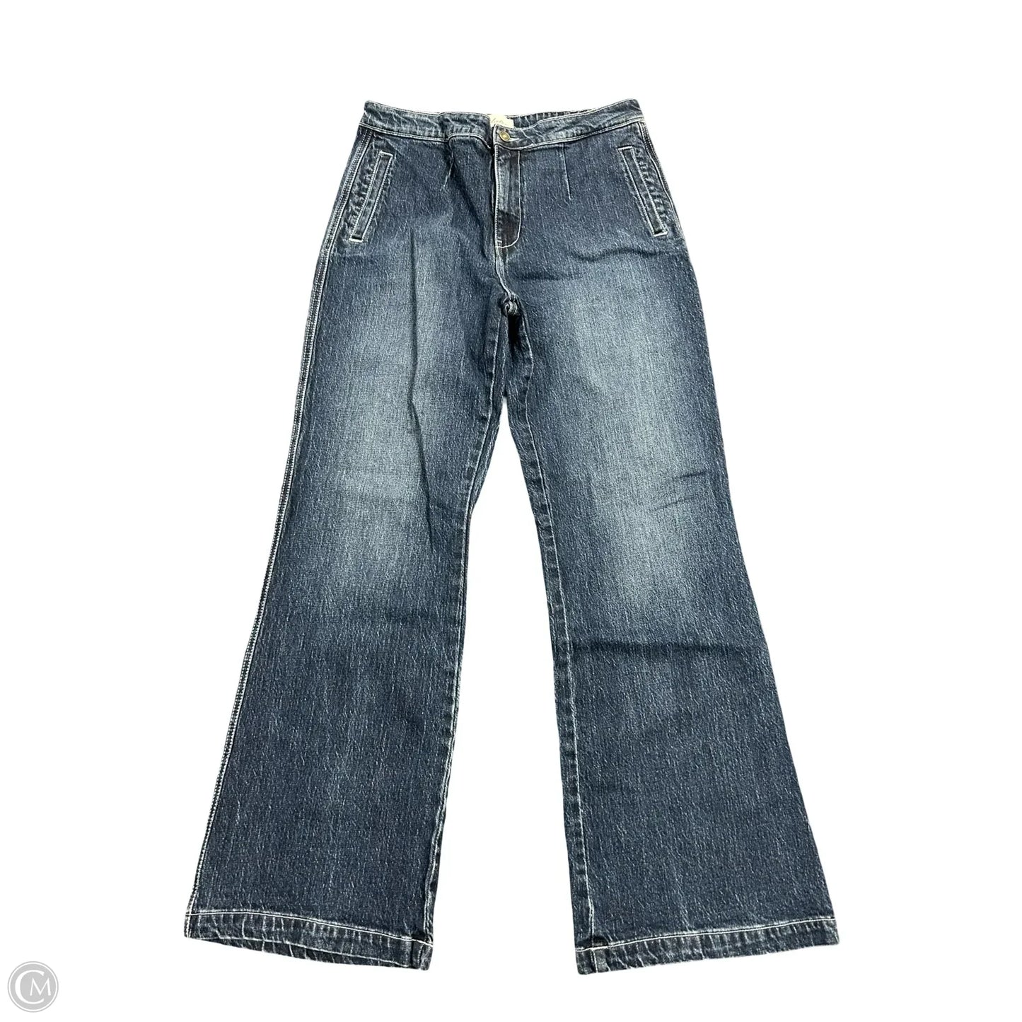 Jeans Wide Leg By Kancan In Blue Denim, Size: 8