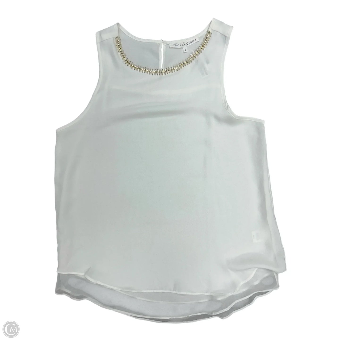 Top Sleeveless By Violet And Claire In White, Size: S