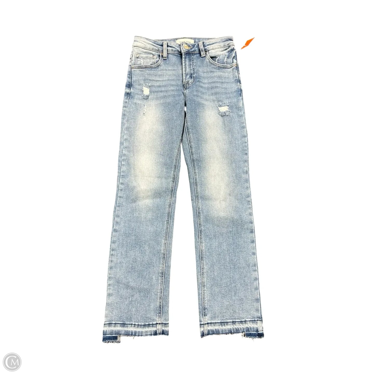 Jeans Straight By Risen In Blue Denim, Size: 2