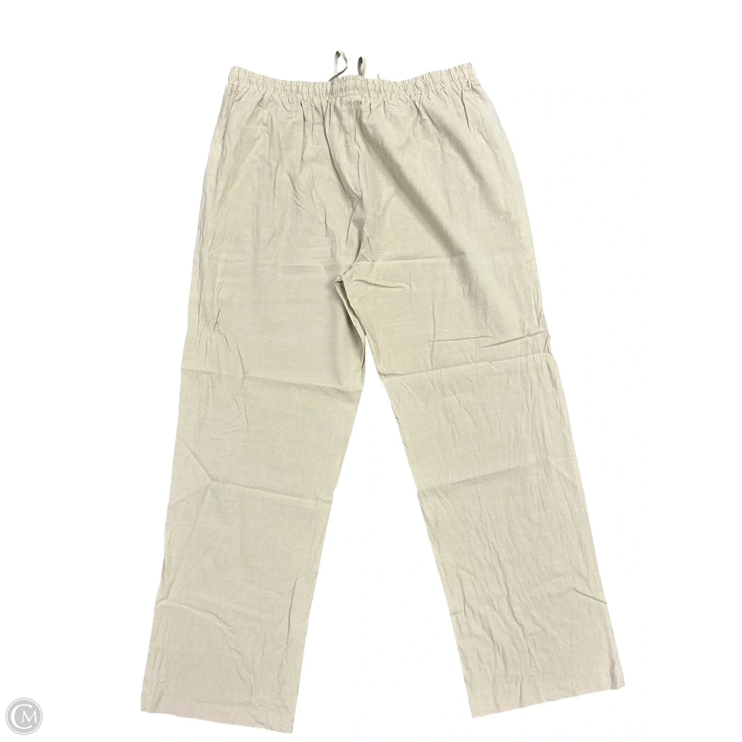 Pants Linen By Cme In Tan, Size: Xl