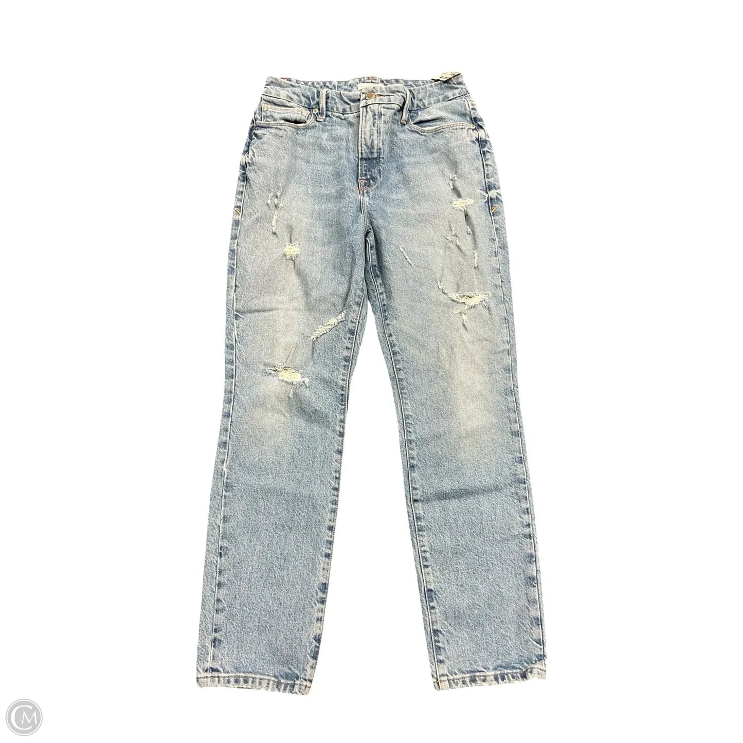 Jeans Boyfriend By Good American In Blue Denim, Size: 4