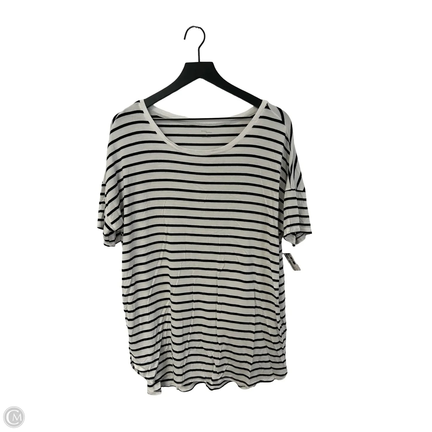 Top Short Sleeve By Daily Ritual In Striped Pattern, Size: L