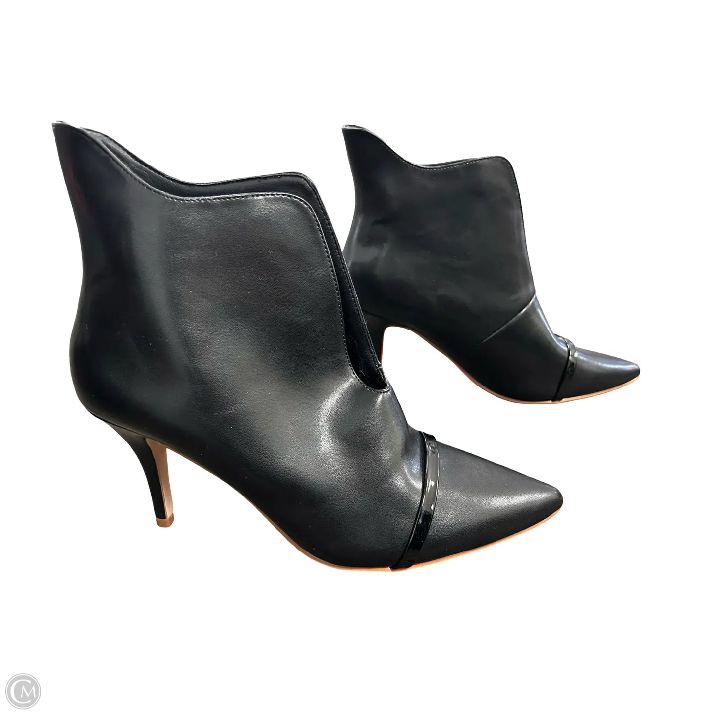 Boots Ankle Heels By Clothes Mentor In Black, Size: 11