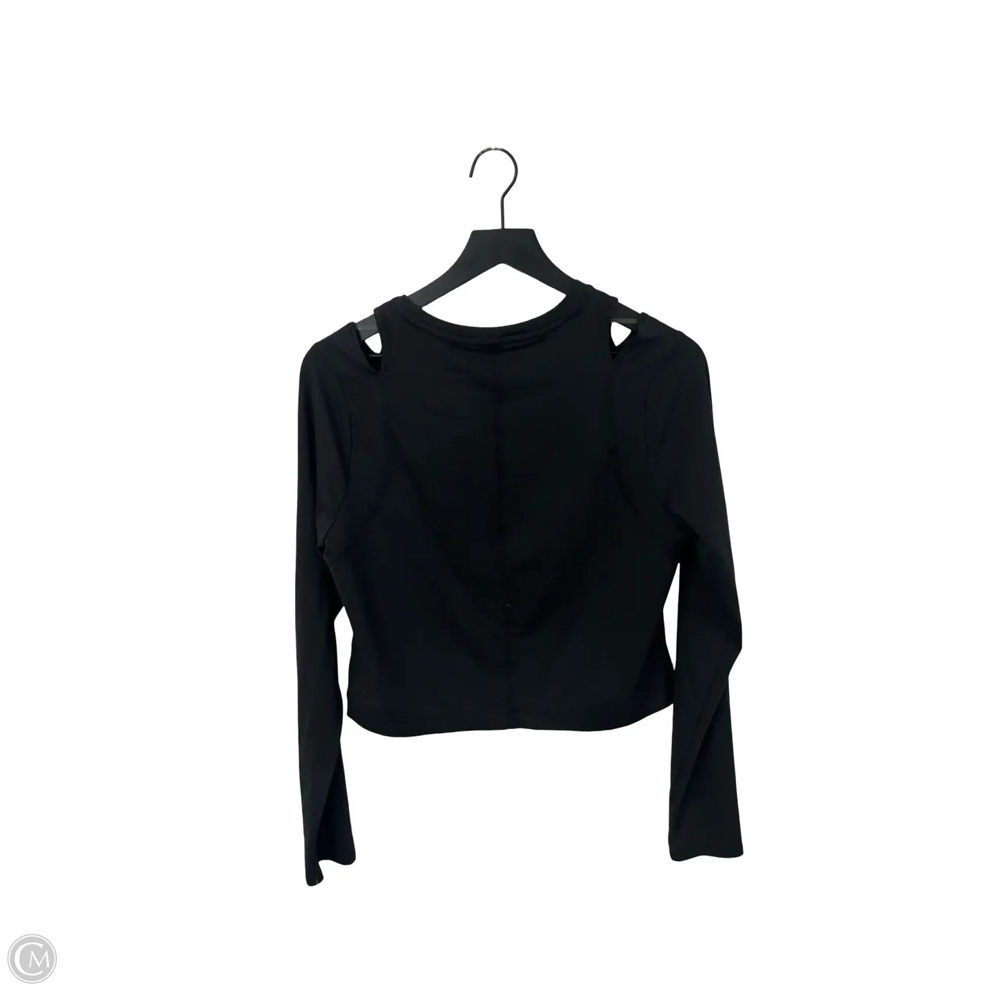 Athletic Top Long Sleeve Crewneck By All In Motion In Black, Size: L