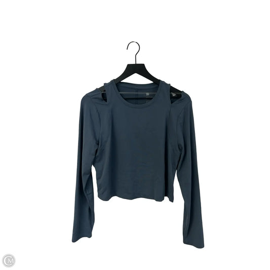 Athletic Top Long Sleeve Crewneck By All In Motion In Blue, Size: L