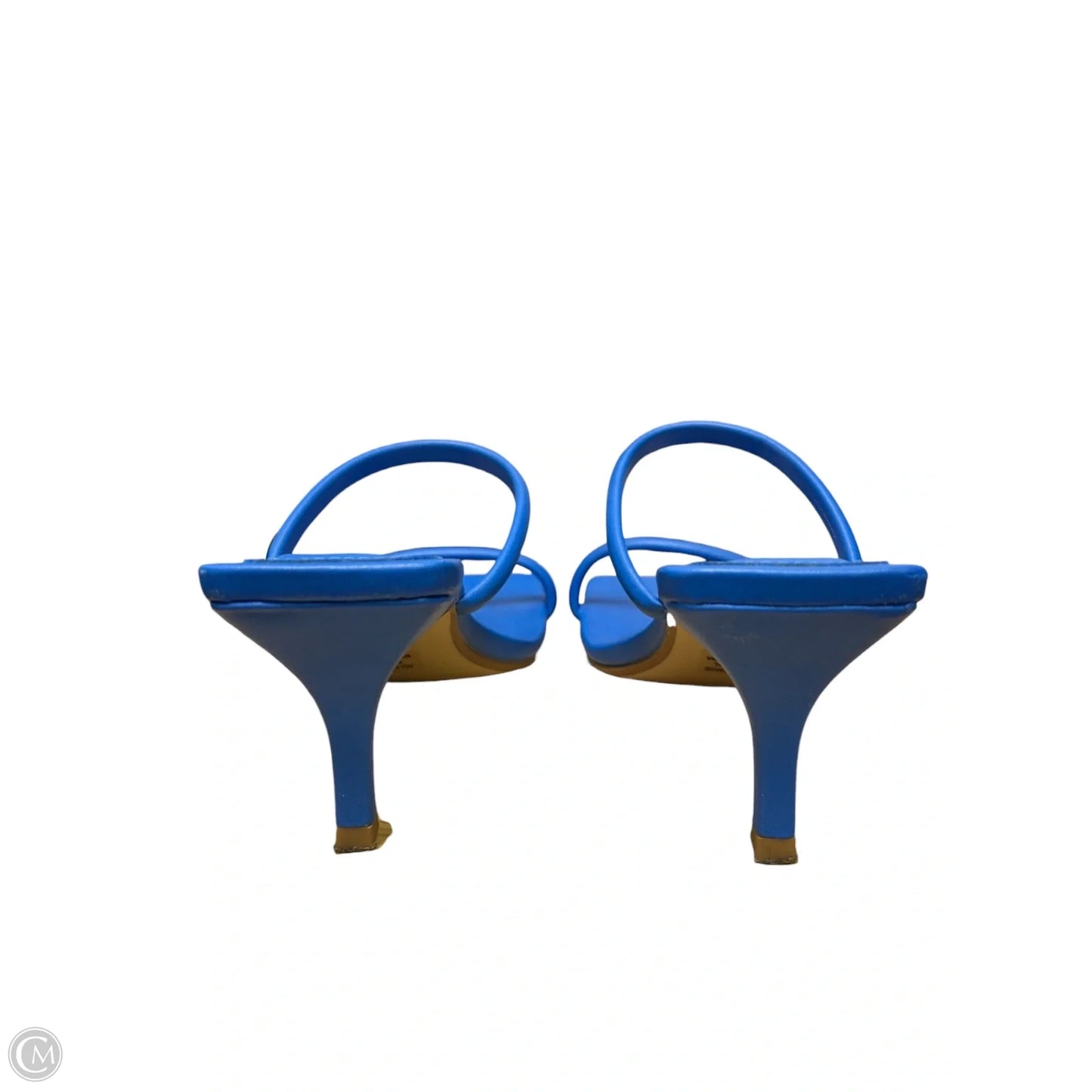 Sandals Heels Kitten By Soda In Blue, Size: 7