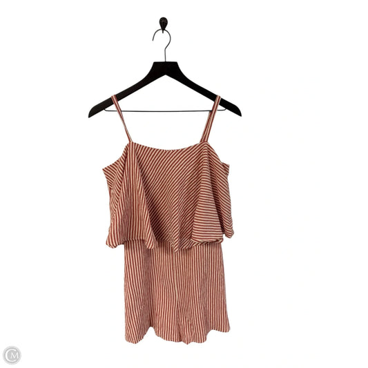 Romper By Gilli In Cream & Red, Size: S