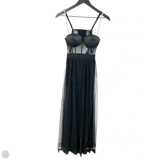 Dress Party Long By Fashion Nova In Black, Size: M