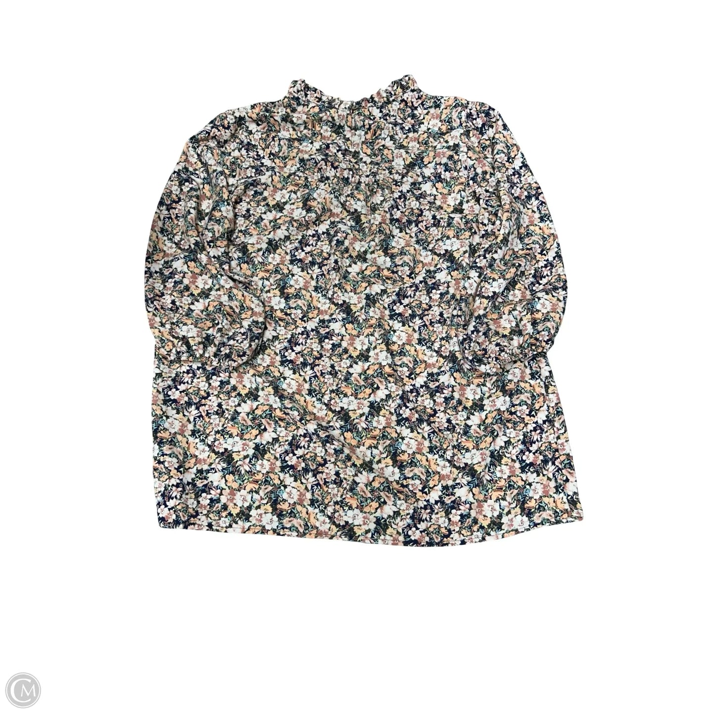Top Long Sleeve By Clothes Mentor In Floral Print, Size: M