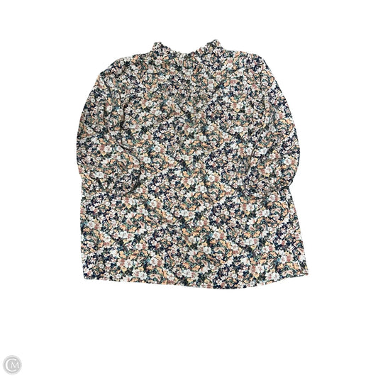 Top Long Sleeve By Clothes Mentor In Floral Print, Size: M