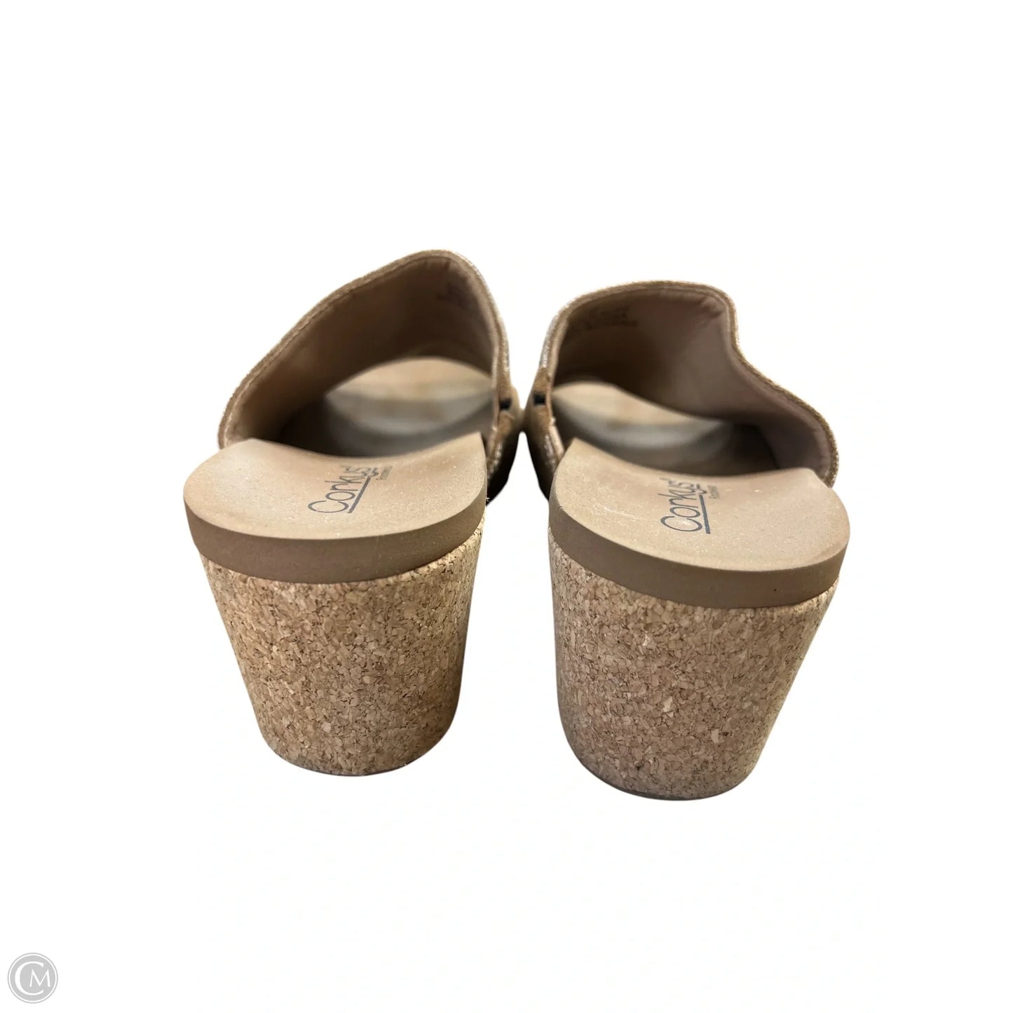 Sandals Heels Wedge By Corkys In Brown, Size: 8