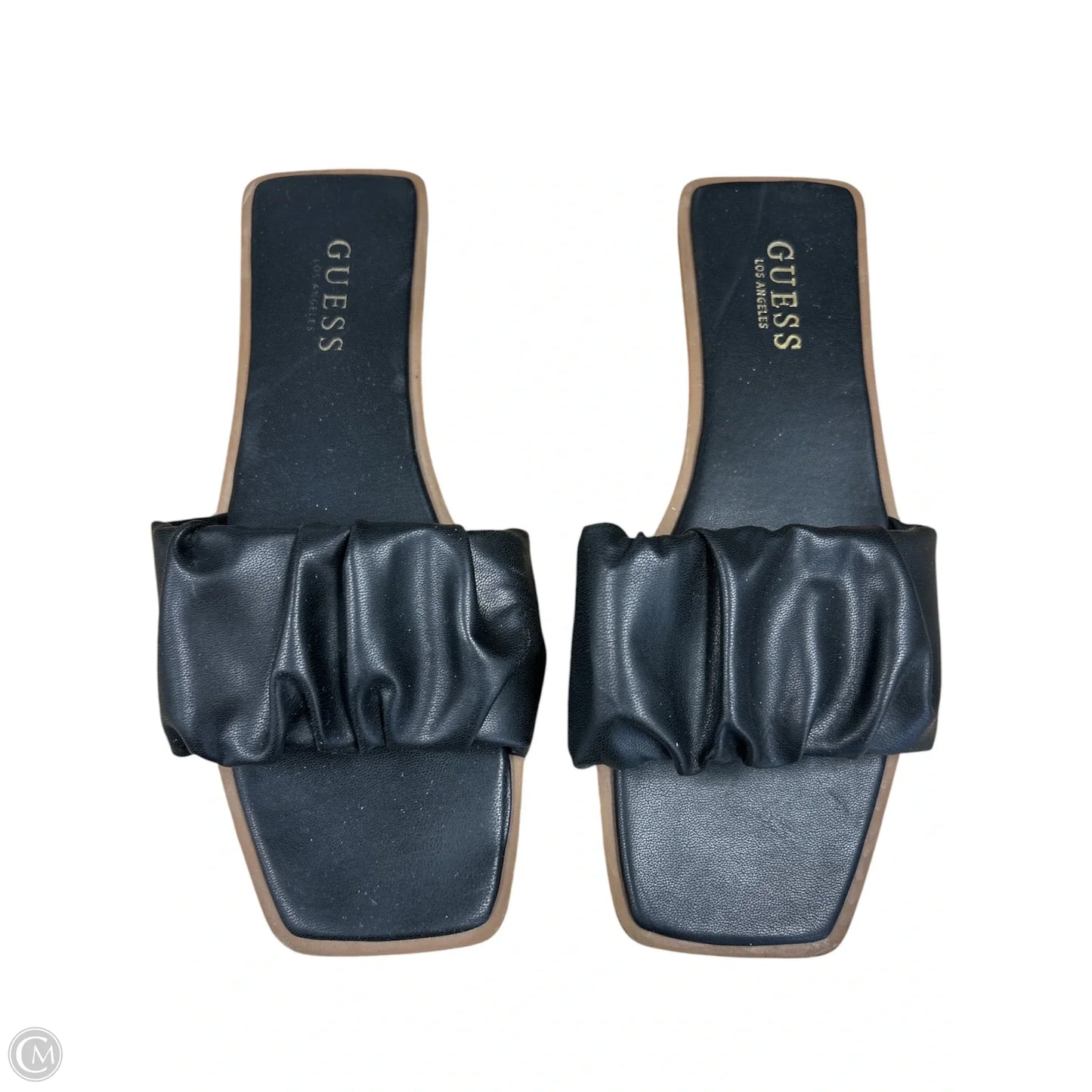 Sandals Flats By Guess In Black, Size: 9